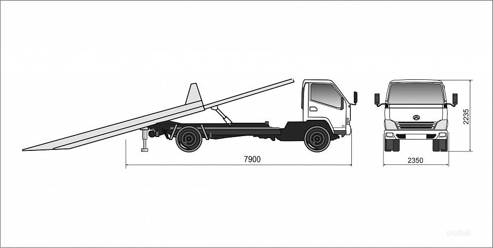 Эвакуаторная платформа своими руками на газель чертежи