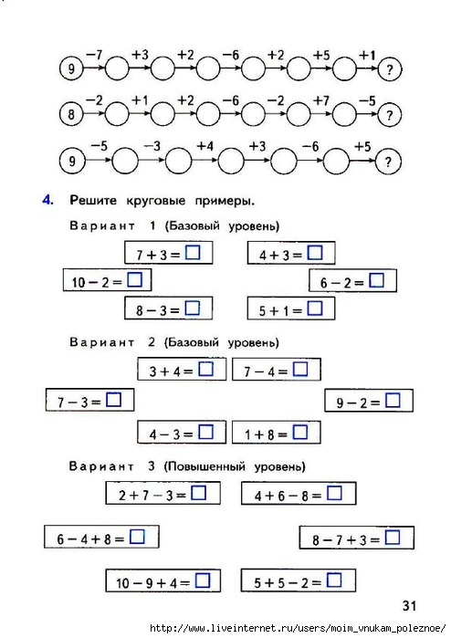 Круговые примеры что это: Математика 2 класс: что такое круговые примеры?