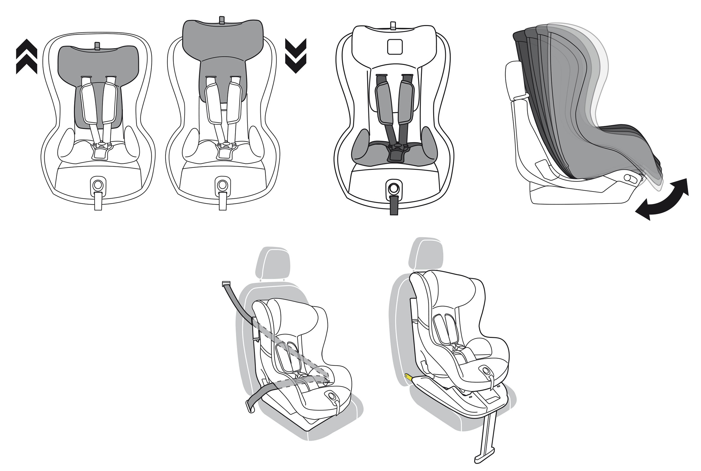 Как крепится детское кресло: виды безопасных креплений и их особенности. Самое безопасное место в машине для ребенка в кресле Как крепится автокресло в машине