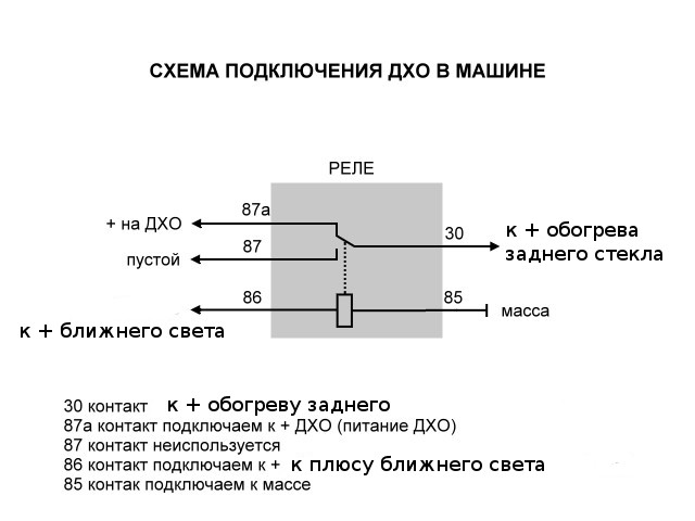 Как соединить ходовые огни: Как подключить ходовые огни, схема подключения дхо