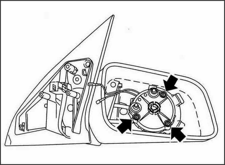 Крепление бокового зеркала заднего вида: Штатное крепление адаптер для зеркала заднего вида