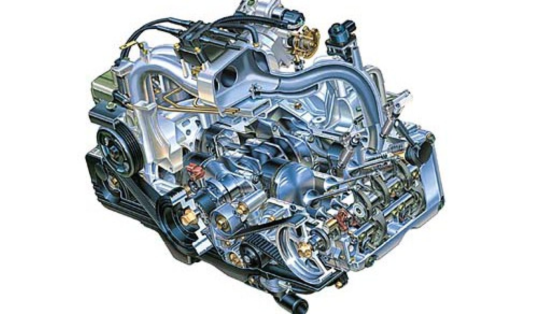 Оппозитное расположение цилиндров: Горизонтально-оппозитные двигатели Subaru