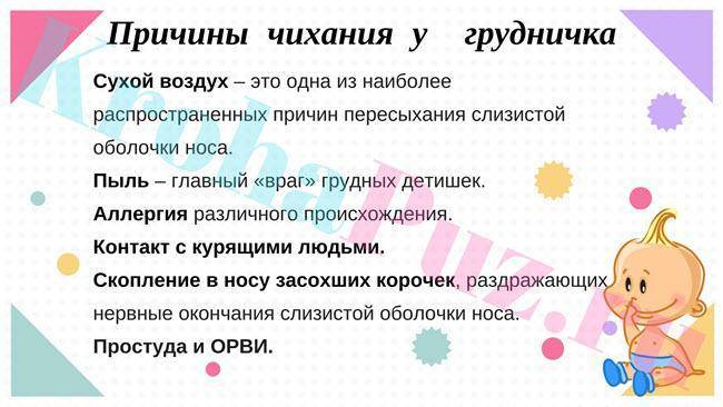 Причины частого чихания у новорожденных детей: когда стоит беспокоиться?