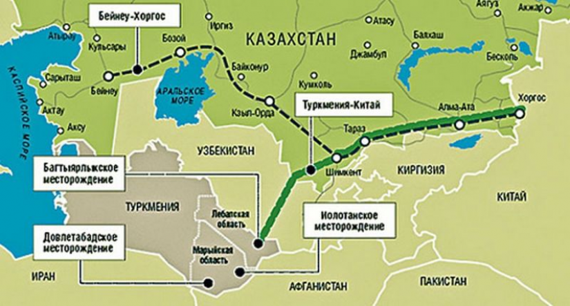 Отправить в казахстан. Газопровод из Туркмении в Китай. Туркменистан газопровод в Китай схема. Газопровод из Туркмении в Китай на карте. ГАЗ из Туркмении в Китай.