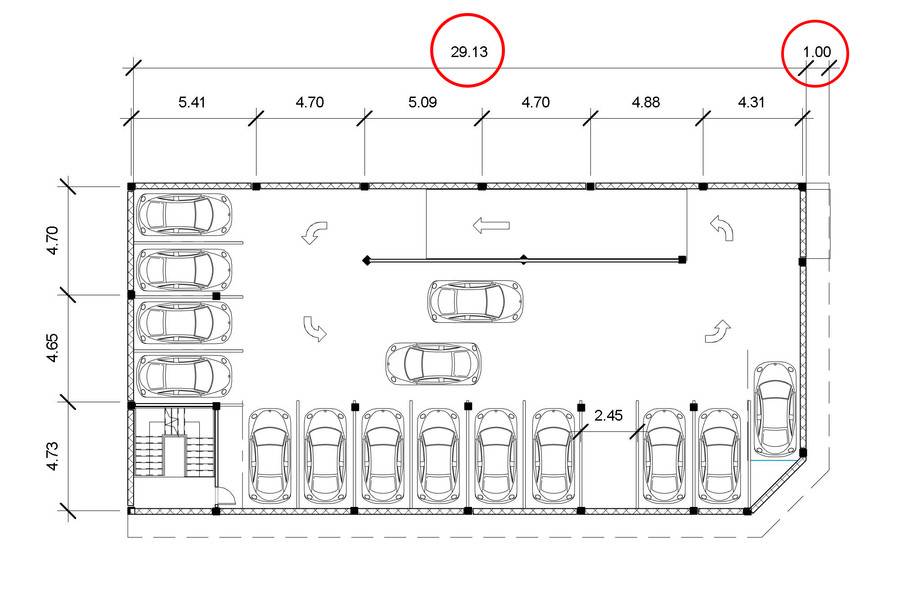 Проект автостоянки открытого типа для легковых автомобилей