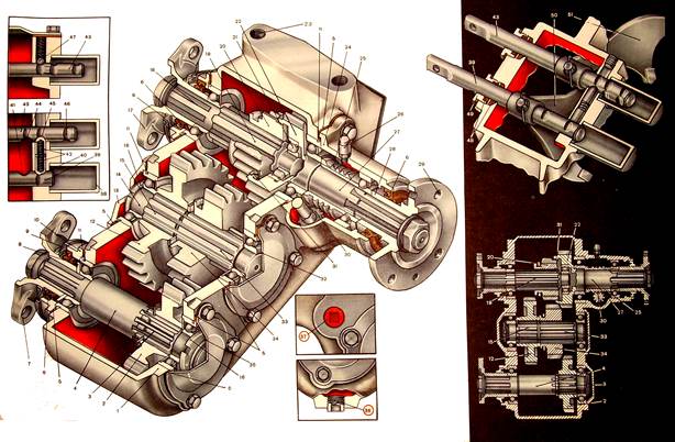 Схема раздатки газ 66