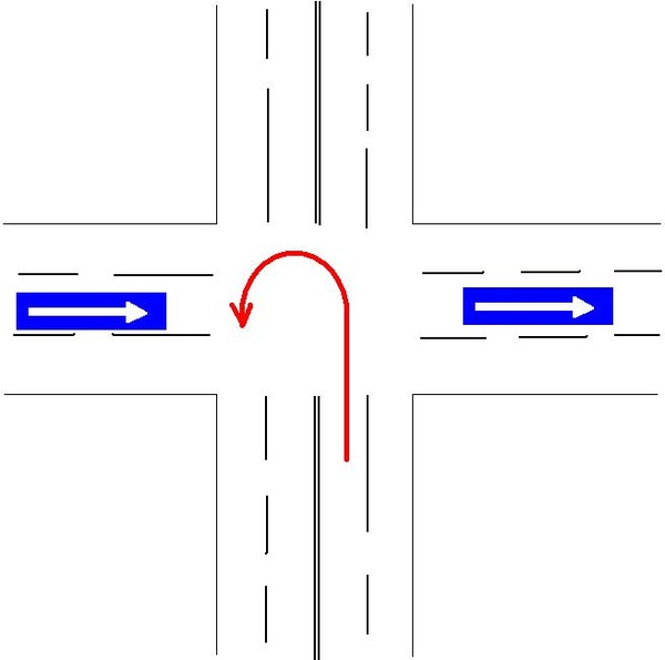 Разворот на перекрестке с односторонним движением: Можно ли развернуться на перекрёстке, с односторонним движением? | АвтоБерег
