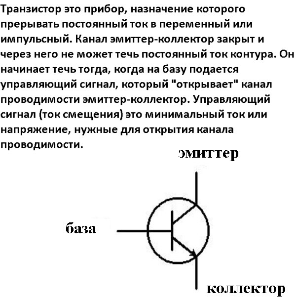 Эмиттер коллектор база на схеме