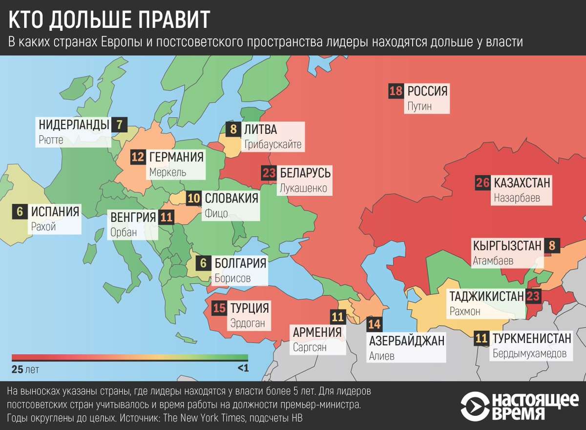 Карта постсоветских стран