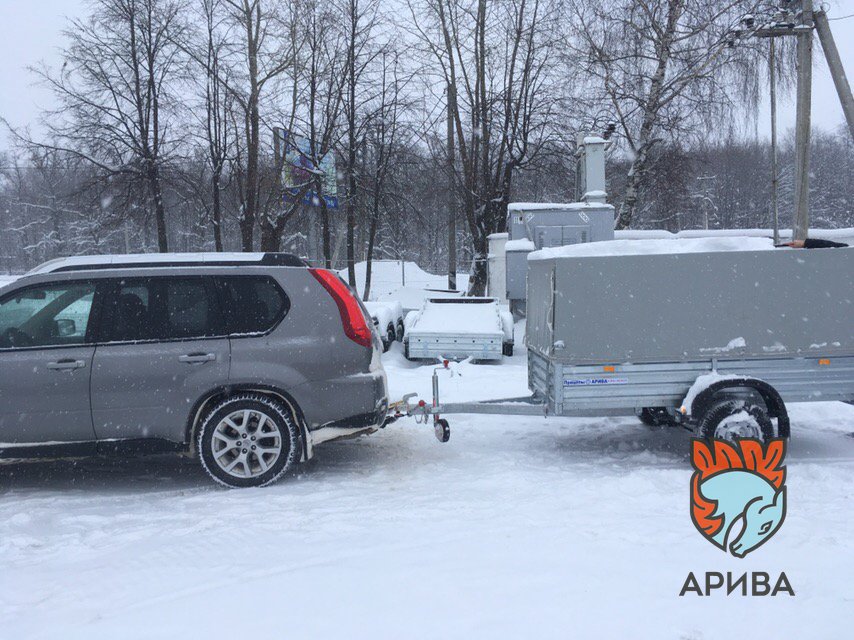 Особенности вождения автомобиля с прицепом зимой