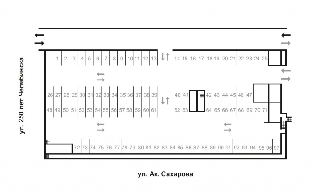 Парковка на чертеже