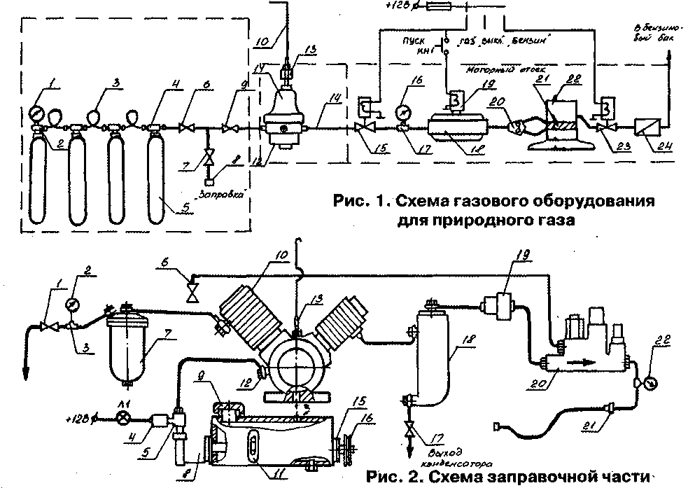 Схема газобаллонной установки