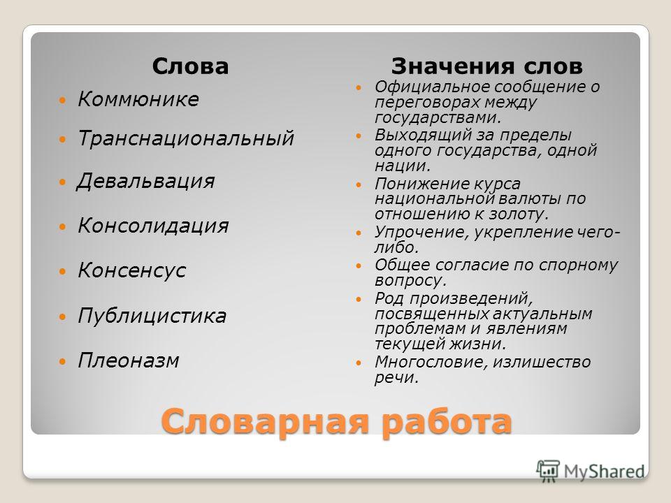 Что обозначает слово работа. Значение слова коммюнике. Словосочетание со словом коммюнике. Значение слова формальный. Предложение со словом консенсус.