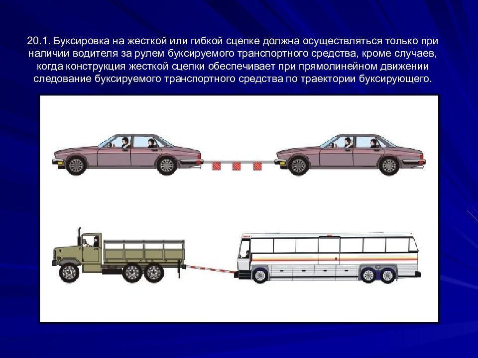 Скорость движения при буксировке механических транспортных: ПДД 10.4 - Скорость движения при буксировке