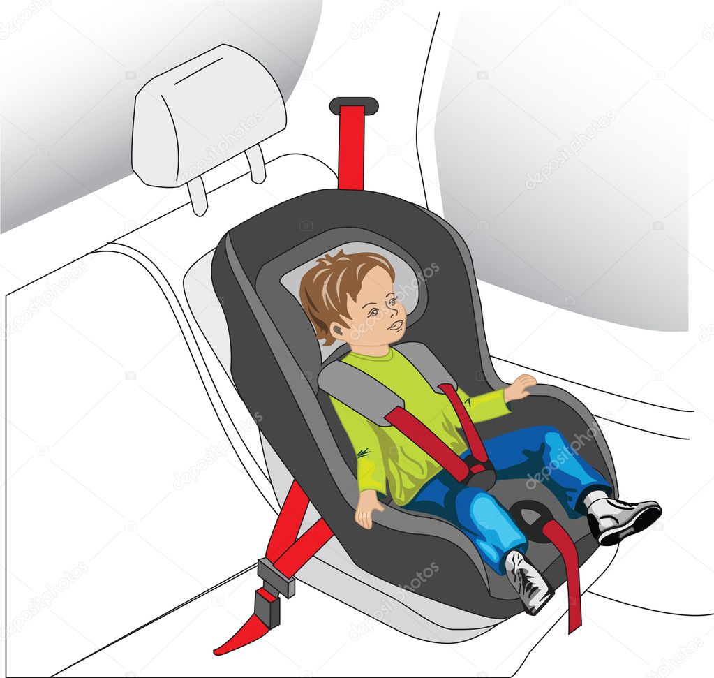 Как пристегивать детское кресло в машине ремнем безопасности