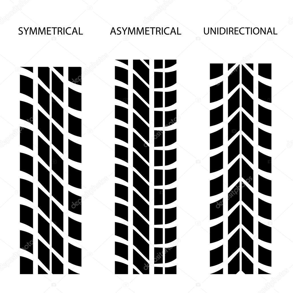 Симметричный рисунок шины