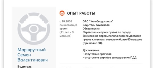 Резюме для водителя: Образец резюме на работу водителем, скачайте пример грамотного резюме 2021