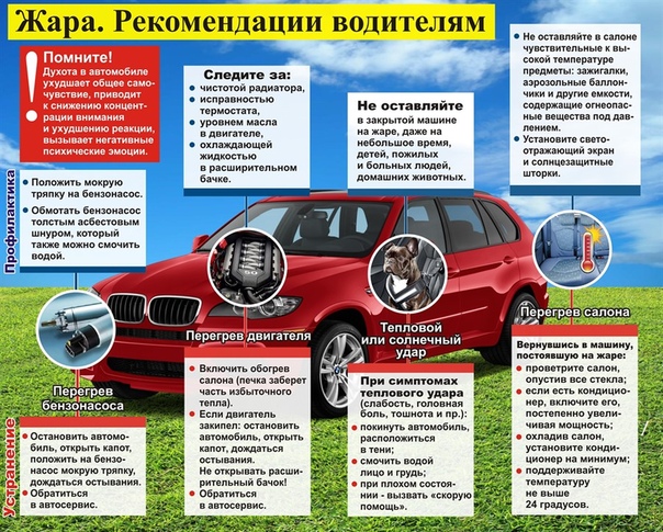 Особенности вождения автомобиля в летний период