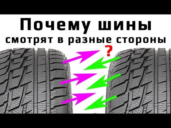 Направление рисунка на зимней резине: Как определить направление вращения шины?