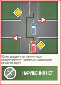Правила обгона на перекрестке по главной дороге: Обгон на перекрестке, пешеходном переходе, на мосту: что разрешено, что нет и какие штрафы