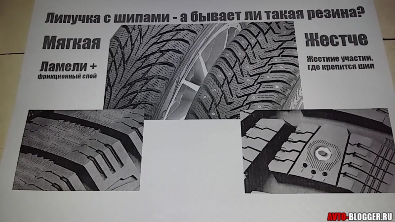 Шипованная липучка бывает ли: в чем разница этих шин
