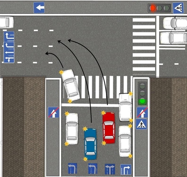Кто кому уступает при перестроении: ПДД РФ, 8. Начало движения, маневрирование / КонсультантПлюс