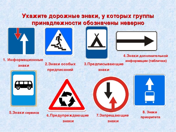Определите значение каждого знака дорожного движения изображенного на рисунке какие виды дорожных
