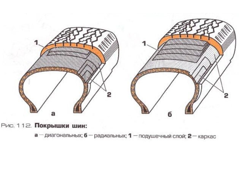 Радиальные шины и диагональные: Диагональные и радиальные шины