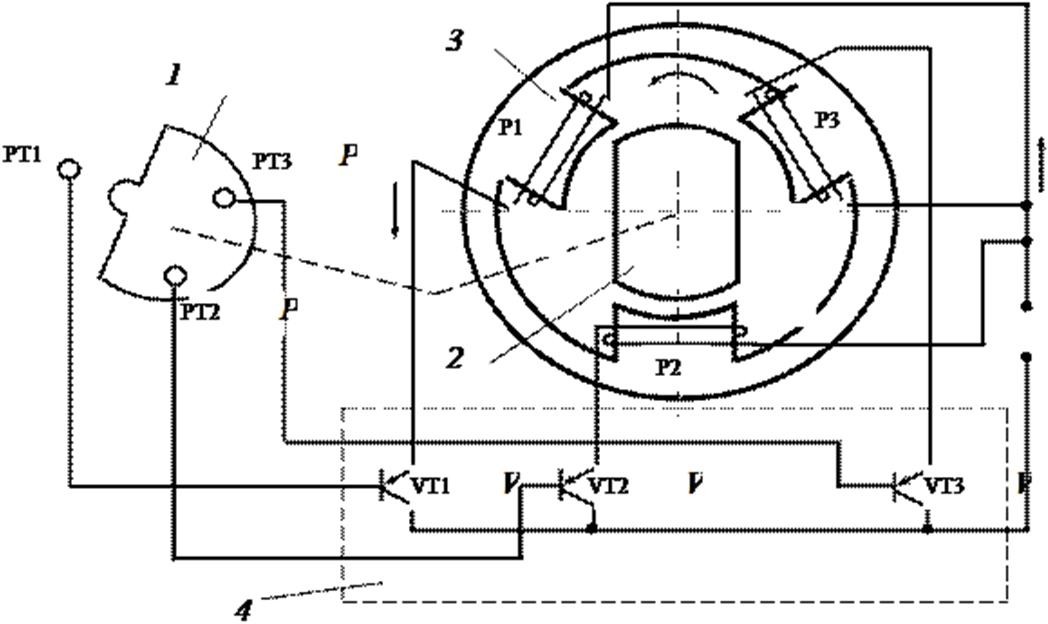 Коллекторный двигатель постоянного тока схема