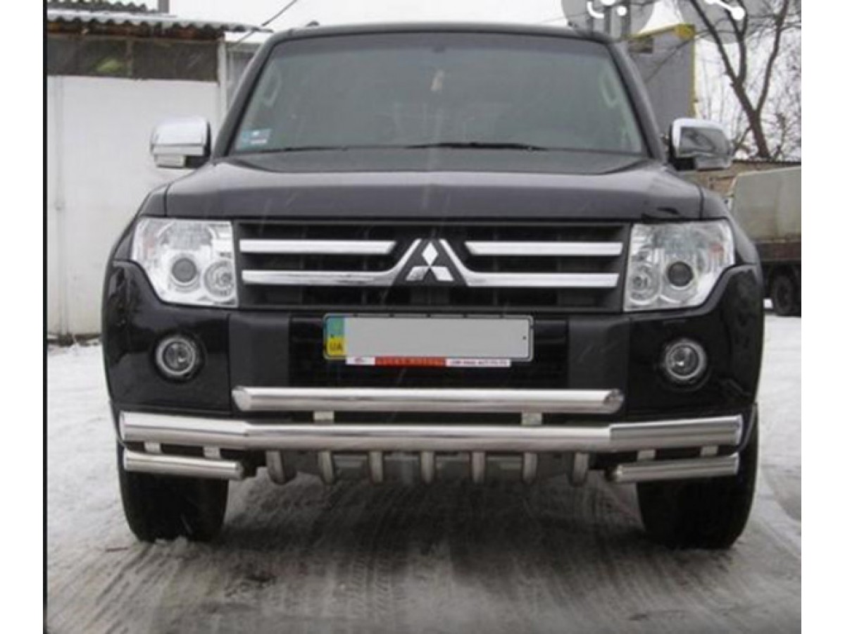 Кенгурятник на паджеро 4: Кенгурятник высокий d57 с защитой картера Mitsubishi Pajero 4