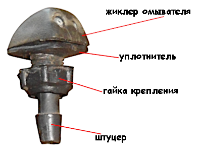 омыватель 2108, 2109 форсунка