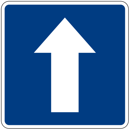 Движение прямо запрещено: Дорожный знак 4.1.1 «Движение прямо»