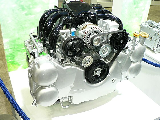 Оппозитное расположение цилиндров: Горизонтально-оппозитные двигатели Subaru