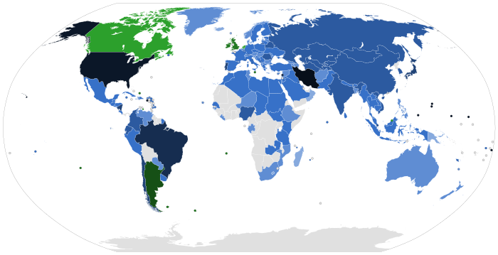 Левостороннее движение в каких странах мира: Страны мира с правосторонним и левосторонним движением