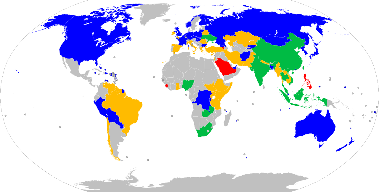 Страны с левосторонним движением автомобилей: Карта: в каких странах правостороннее движение, а в каких — левостороннее