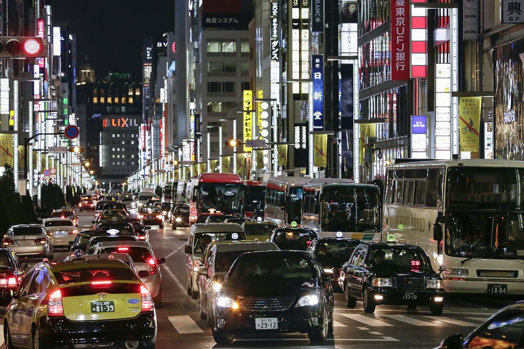 Япония пробки в Токио