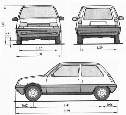 Чертеж машины рено