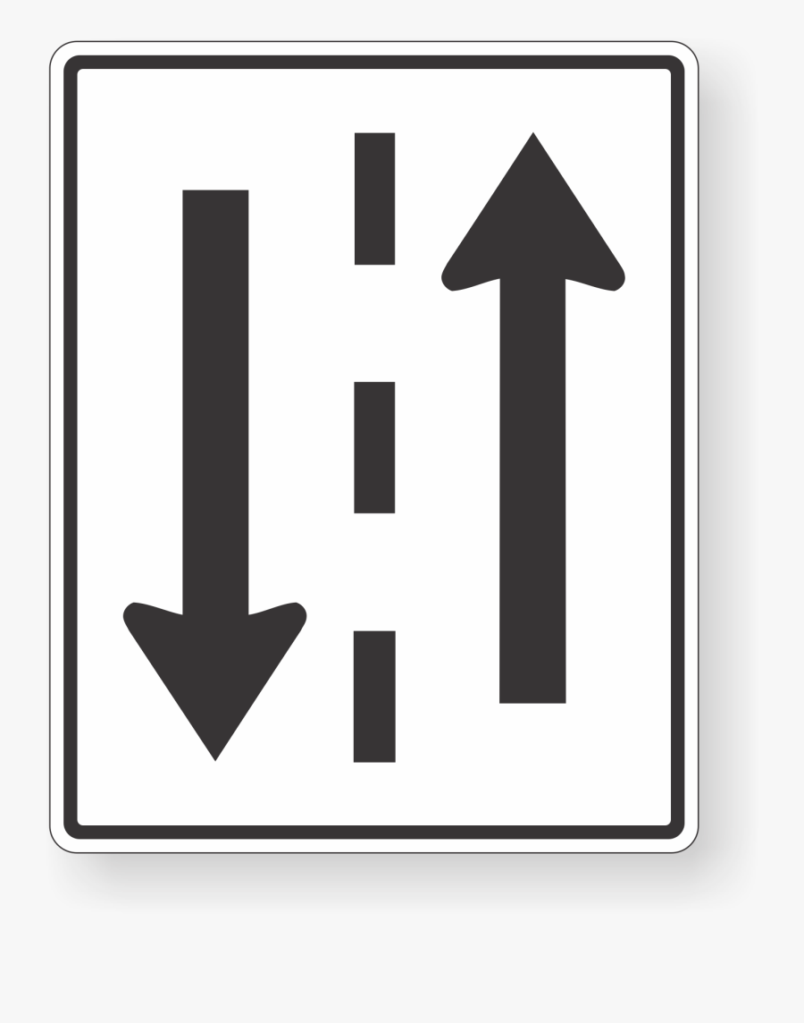Дорожный знак двустороннее движение: Дорожный знак 1.21 "Двустороннее движение"