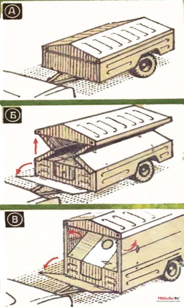 Схема сборки разборки самодельного прицепа дача