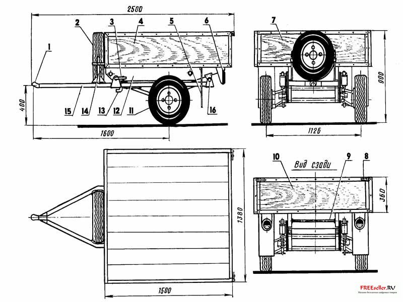 Прицеп своими руками схема. Чертеж прицепа рама МЗСА. Чертеж прицепа одноосного для трактора т-25. Чертеж двухосного легкового прицепа.