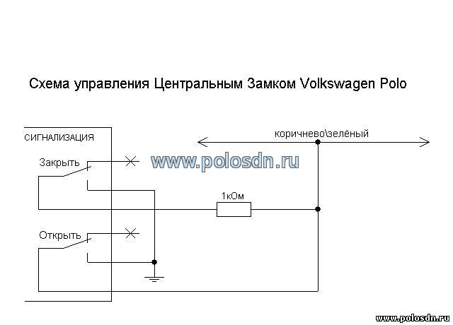 Схема подключения замков дверей к сигнализации: подключение центрального замка