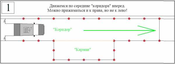 Боковая парковка на автодроме – Параллельная парковка - Инструктор на "автомате"