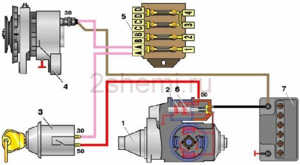 Электрическая схема стартера автомобиля – : ,