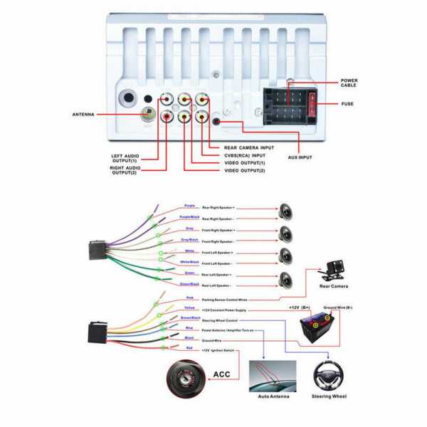 Подключение 2 din магнитолы китай – Подключение Китайской Магнитолы 2 Din Схема Подключения