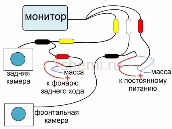 Подключение камеры заднего вида через реле схема – Камера заднего вида - подключение через реле