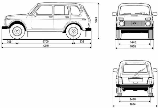 Размеры багажника нива 21213 – Габаритные размеры Нивы 4х4 (кузов, салон, багажник) » Лада.Онлайн