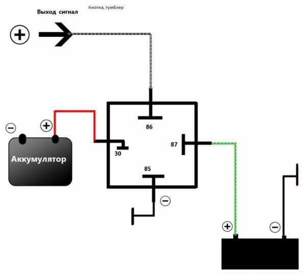 Схема подключения дхо через реле – Схема подключения ДХО (DRL) через контактное реле в авто