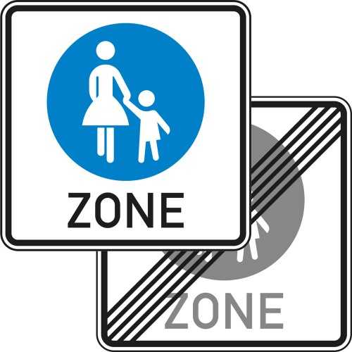 Знак пешеходная зона – Знак Пешеходная зона: его действие и штраф